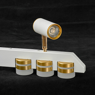 Линейно-подвесной светильник 90*6*40/140 см, 11*LED*3W Lussole Gilbert LSP-7175 белый