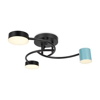 Потолочный светильник 48*48*15-15 см, *LED*6W, 4000K, Freya  FR6048CL-L6B, Черный