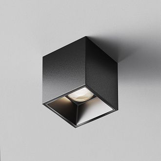 Светильник  C064CL-5W4K-SQ-B 5,3*5,3*-6 см, *LED*5W, 4000K, Maytoni technical Alfa LED C064CL-5W4K-SQ-B, Черный