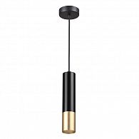 Подвесной светильник Odeon Light Corse 3876/1L черный, диаметр 5.5 см
