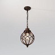 Уличный подвесной светильник Maytoni Via O024PL-01G, черный с золотом