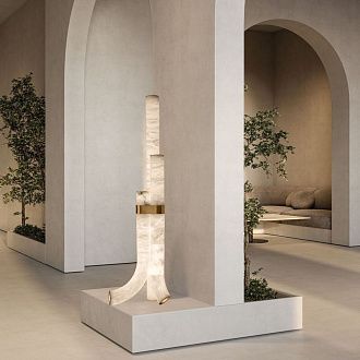 Торшер 150 см, 100W, 3000K, Loft IT Sumatra 10412F, бронза