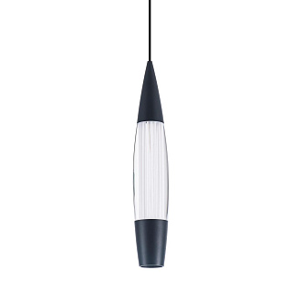 Подвесной светильник *5*180 см, LED 9W, 4000K, Черный LED4U L7123-1 BK