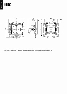 SKANDY Розетка с з/к без з/ш 16А SK-R05Sh шамп. IEK, SK-R11-16-K37