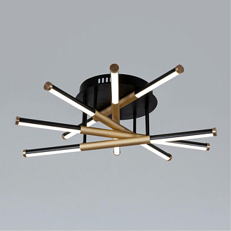 Светильник 60 см, 55W, 3000-6000K, Arte Lamp Fernando A2199PL-5BK, черный-золото