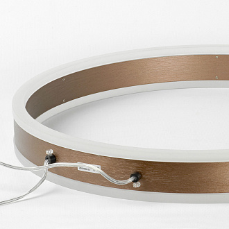 Подвесной светильник 40*6*60/180 см, 1*led*40W 4000K Lussole Grant LSP-7192 коричневый