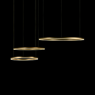 Светильник 200*60см, 76 W, 3000K Loft IT Ring 10017/3S, золотой