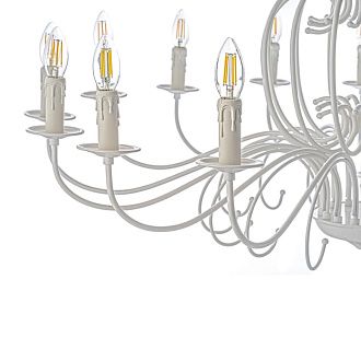 Люстра *115*133 см, 16*E14*40W, Arti Lampadari Amaro White Amaro E 1.1.16 W, Белый