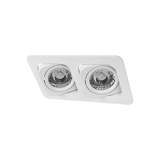 Встраиваемый светильник 18*9*7 см, 2*LED*12W 4000K LOFT IT Screen 10328/2A White белый, вр 15,5*8,5 см