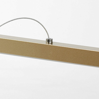 Линейно-подвесной светильник 100*35 см, 1*LED*36W 4000K Lussole Clinch LSP-7263 матовое золото