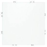 Заглушка Voltum S70 с суппортом, белый матовый пластик Soft touch VLS080102