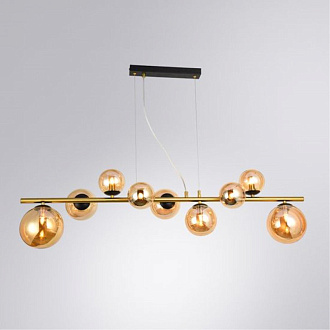 Подвесной светильник, 9*G9 медный Arte Lamp Gemini A2243SP-9PB