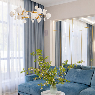 Люстра 100*150 см, 4*G9, 10 м2 Kink Light Аста KIN07867-4AS,33 золото