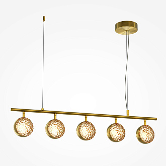 Подвесной светильник 101*16*320 см, LED, 48W, 3000К, Maytoni Mind MOD299PL-L48BS3K латунный