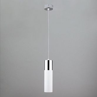 Подвесной светильник светодиодный 8 см 4200K 12W Eurosvet  Double Topper 50135/1 LED хром/белый