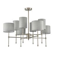 Люстра потолочная *84*-64 см, 8*E14*40W, Lumion LATTI 8262/8C, никель, серый