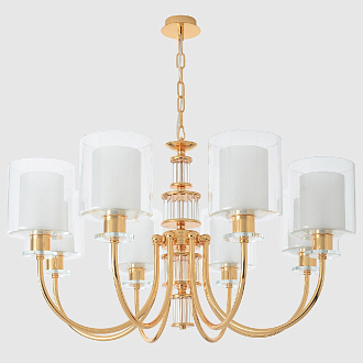 Подвесная люстра 83 см, Crystal Lux ELENA SP8 GOLD, золото