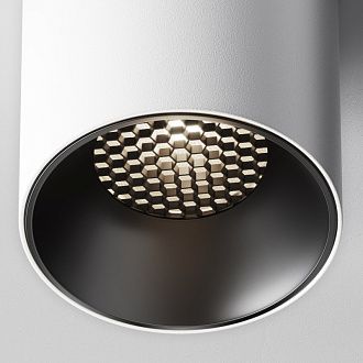 Накладной светильник 7,5*7,5*9 см,  LED, 12W, 4000К, Maytoni Technical Alfa LED C064CL-12W4K-RD-WB белый