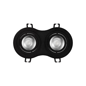 Встраиваемый светильник 17,5*9*2,5 см, GU10 LOFT IT Hap 10341/2B Black черный, вр 7,5*14,5 см