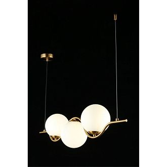 Подвесной светильник 80*15*40-120 см, 3*G9, 5W, Aployt Jagna APL.312.13.03, латунный