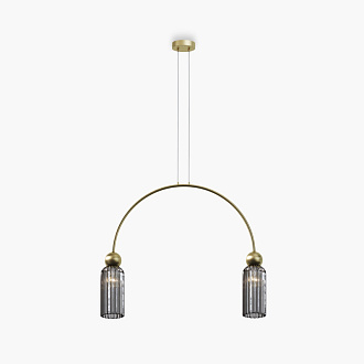 Подвесной светильник 70*10*362,5 см, 2*E14, Maytoni ANTIC MOD302PL-02GR золотой