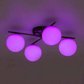 Потолочная люстра 45 см, 48W, 3000-5500K+RGB, Citilux Адам смарт CL228A143, бронза