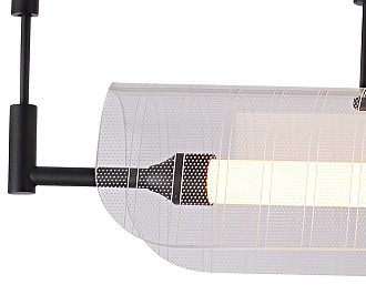 Светильник 120 см, 25W, 3000K, Kink Light 08021-120P,19, черный