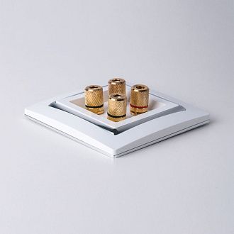 W0011901 Рамка на 1 пост Snabb, белыйхром Werkel, 4690389160677