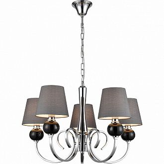 Подвесная люстра Vele Luce Percy VL1973L05 хром, диаметр 66 см