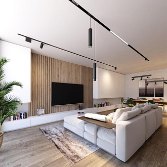 Шинопровод 1 м Novotech Kit 135024 черный, 24В