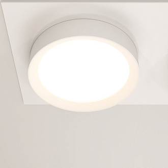 Встраиваемый светильник 22*11*4,5 см, 2 GX53*15W Hoop DL086-02-GX53-SQ-W Maytoni Downlight, Белый, вр 9*19,5 см