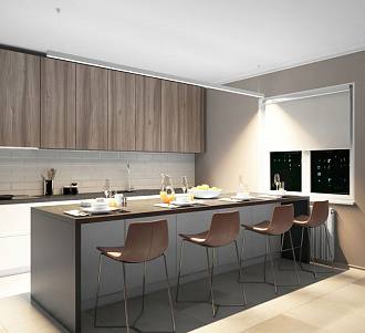 Светильник светодиодный 125 см, 72W, 4000K, Denkirs DK9304-WH, белый