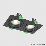 Встраиваемый светильник 18 см, Crystal Lux CLT 002C2 BL V2, черный, вр 16*8 см