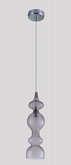 Светильник подвесной 13 см, Crystal Lux IRIS SP1 A SMOKE Хром