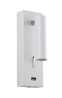 Бра 6*8 см,  1*3W, 3000K, Crystal Lux CLT 210W USB WH Белый