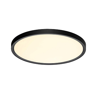 Cветильник 40*2,5 см, LED 32W, 3000/4000 К, IP40, белый/черный, пластик Sonex Alfa Black, 7660/32L