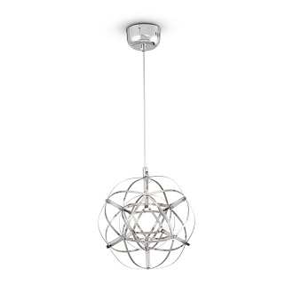 Подвесной светодиодный светильник 25 см Freya Amber FR5099PL-L6CH, 8W LED, 3000K, хром