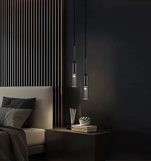 Светильник подвесной ElegantLight DZN-51418 ЧЕРНЫЙ  D70/H420+1500/1/E14/40W 25-07