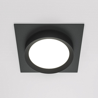 Светильник 11 см, Maytoni Downlight Hoop DL086-GX53-SQ-B, черный, вр 9,5 см