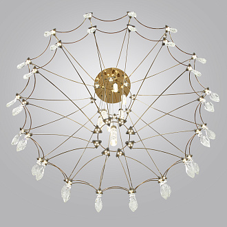Потолочный светильник 103*LED*51W, 4000К, 4590lm Odeon Light Flamenco 7000/51CL, золото