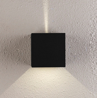 Бра 10*10 см, 1*6W, 4000K, Crystal Lux CLT 520W BL Черный