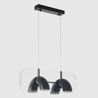 Светильник подвесной 49,5*25,2*16-223,5 см, *LED*24W, 4000K, Crystal Lux Element ELEMENT SP24W LED BLACK, Черный