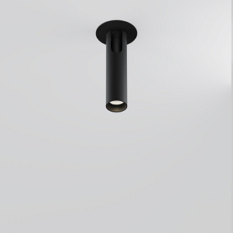 Встраиваемый светильник 3*3*15,1 см, LED, 6W, 4000К, Maytoni Technical Focus T C141RS-L125-6W4K-B черный, вр 5,5 см