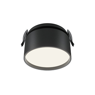Встраиваемый светильник 8,5*8,5*6,6 см, LED, 12W, 4000К, Maytoni Technical ONDA DL024-12W4K-B черный, вр 8,2 см