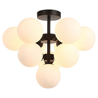 Потолочная люстра Lussole Wilcox LSP-8382, 45*45 см, черный