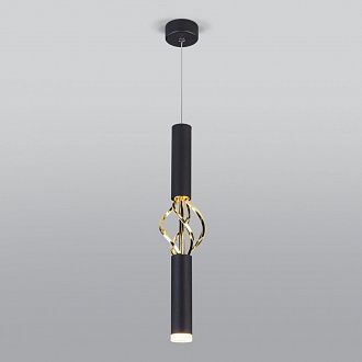 Подвесной светильник светодиодный 4 см 4200K 8W Eurosvet  Lance 50191/1 LED черный/золото