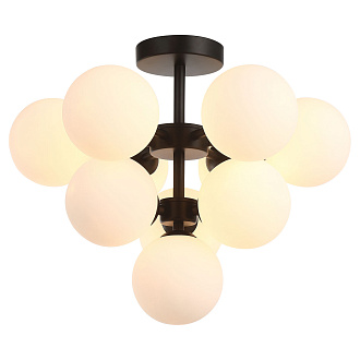 Потолочная люстра Lussole Wilcox LSP-8382, 45*45 см, черный