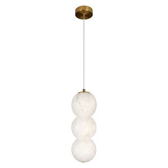 Подвесной светильник 12 см, 15W, 3000K, Loft IT Beads 10530/3P, бронза-мрамор