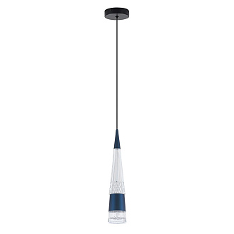 Подвесной светильник *8*140 см, LED 9W, 4000K, Голубой LED4U L7122-1 BL