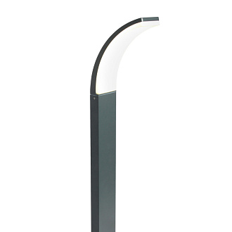 Уличный светильник Favourite Spherical 3034-1T, L180*W140*H600, Каркас черного цвета, акриловый плафон белого цвета, IP65